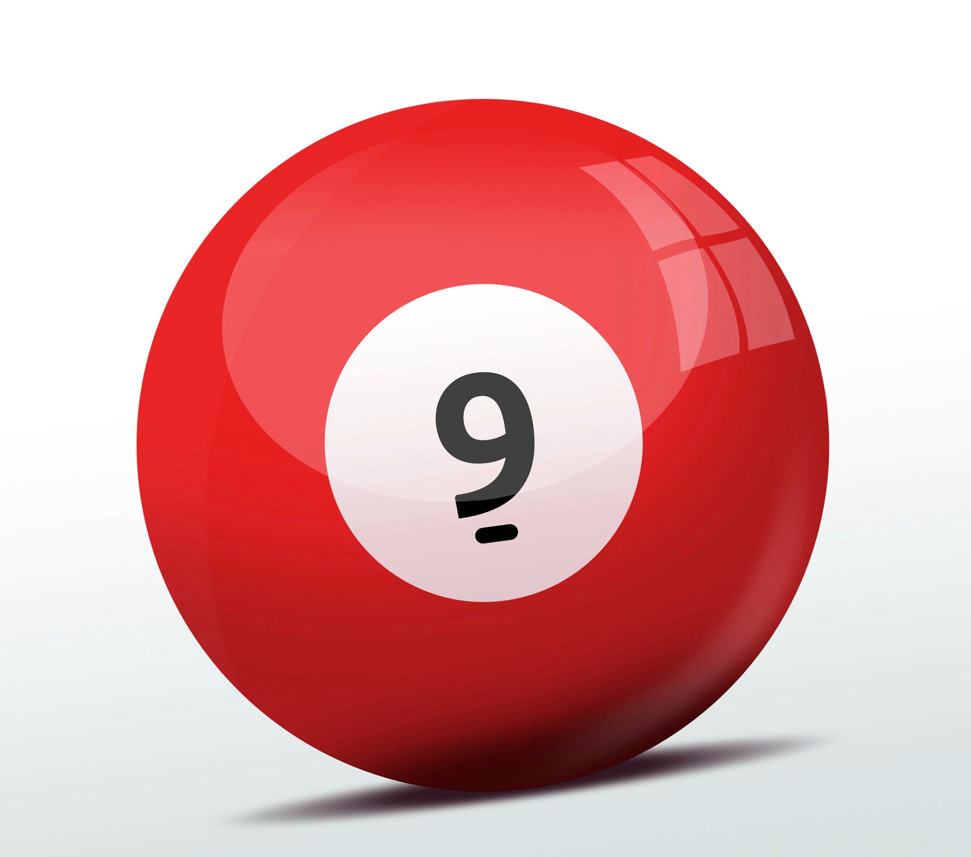 Number nine billiard ball